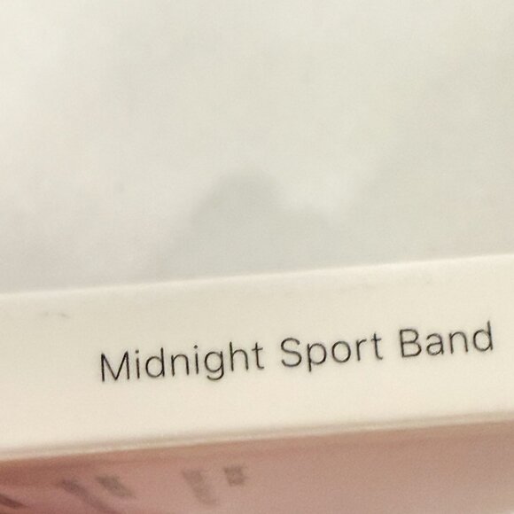 Apple Watch Band NWB Sport Band (45MM) Midnight - M/L - Picture 7 of 10